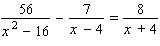 Solve the following equation. If impossible, answer no solution . Be sure to check each answer in the original equation if you multiply both sides by an expression that contains the variable.   x = __________