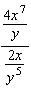 Simplify the complex fraction.   A)    B)    C)    D)    E)   
