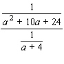 Simplify the complex fraction.   A)    B)    C)    D)    E)   