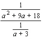 Simplify the complex fraction.  