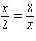 Solve the following proportion.   A)    B)    C)    D)    E)   