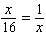 Solve the following proportion.   A)    B)    C)    D)    E)   