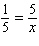 Solve the following proportion.   x = __________