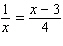 Solve the following proportion.  