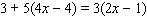 Solve the equation.   A)  x = 9 B)  x = 5 C)  x = 1 D)  x = 0 E)  x = 3
