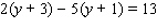 Solve the equation.   y = __________