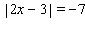 Solve the equation. If impossible, write no solution.  