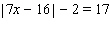 Solve the equation. If impossible, write no solution.  