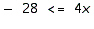 Solve the inequality and graph the solution.   A)    B)    C)    D)    E)  none of these