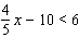 Solve the inequality and graph the solution.   A)    B)    C)    D)    E)  none of these