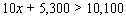 Solve the inequality. Write your answer using inequality notation.   A)    B)    C)    D)    E)   