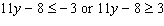 Solve the inequality and graph the solution.   A)    B)    C)    D)    E)   