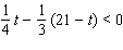 Simplify each side first, then solve the inequality. Write your answer with interval notation.  