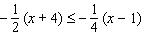 Simplify each side first, then solve the inequality. Write your answer with interval notation.  