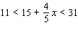 Solve the inequality. Write your answer using interval notation.  