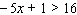 Solve the inequality for the indicated variable.  