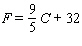 The following temperature range is in degrees Fahrenheit. Use the formula   to find the corresponding temperature range in degrees Celsius.  