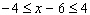 Write   as a single inequality involving absolute value. A)    B)    C)    D)    E)   
