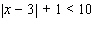 Solve the inequality using the definition of absolute value. If impossible, write no solution .  