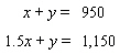 Solve the system by the substitution method.   A)    B)    C)    D)    E)   
