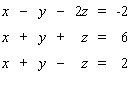 Solve the system.   A)  (5, 2, -1)  B)  (3, 1, 2)  C)  (4, -1, 3)  D)  The system is inconsistent E)  The system is dependent