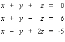 Solve the system.   If the system is dependent or inconsistent, indicate this.