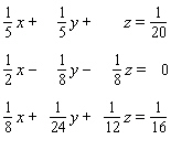 Solve the system.   If the system is dependent or inconsistent, indicate this.