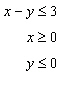 Graph the solution set for the system of linear inequalities.   A)    B)    C)    D)   