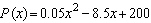 A company manufactures and sells prerecorded videotapes. Here are the equations they use in connection with their business. Number of tapes sold each day:   Selling price for each tape:   Daily fixed costs:   Daily variable costs:     the difference between revenue and cost.   the product of the number of tapes sold each day and the selling price of each tape.   the sum of the fixed costs and the variable costs. Find the profit function   . A)    B)    C)    D)    E)   