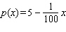 A company manufactures and sells diskettes for home computers. Here are the equations they use in connection with their business. Number of diskettes sold each day:   Selling price for each diskette:   Daily fixed costs:   Daily variable costs:     the difference between revenue and cost.   the product of the number of diskettes sold each day and the selling price of each diskettes.   the sum of the fixed costs and the variable costs. Find the profit function   . A)    B)    C)    D)    E)   