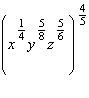 Use the properties of exponents to simplify the following as much as possible. Assume all bases are positive.  