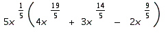 Multiply. (Assume the variable represents a nonnegative real number.)    A)    B)    C)    D)    E)   