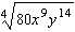 Use Property 1 for Radicals to write the expression in simplified form. (Assume the variables are nonnegative numbers.)  