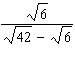 Rationalize the denominator in the following:   A)    B)    C)    D)    E)   