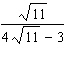 Rationalize the denominator in the following:   A)    B)    C)    D)    E)   
