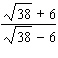 Rationalize the denominator in the following:   A)    B)    C)    D)    E)   