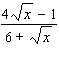 Rationalize the denominator in the following expression. (Assume all expressions appearing under a square root symbol represent nonnegative numbers.)    A)    B)    C)    D)    E)   