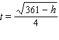 If an object is dropped from the top of a 361-foot building, the amount of time t (in seconds)  that it takes for the object to be h feet from the ground is given by the formula   How many seconds does it take before the object is 311 feet from the ground? How many seconds does it take to reach the ground? (When it is on the ground, h is 0.)  A)    B)    C)    D)    E)   