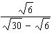 Rationalize the denominator in the following:  