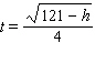 If an object is dropped from the top of a 121-foot building, the amount of time t (in seconds) that it takes for the object to be h feet from the ground is given by the formula   How long does it take before the object is 71 feet from the ground? How long does it take to reach the ground? (When it is on the ground, h is 0.)