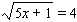 Solve the equation.   x = __________