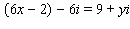 Find x and y so that the following equation is true.   A)    B)    C)    D)    E)   