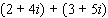 Combine the complex numbers.   A)    B)    C)    D)    E)   