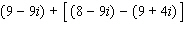 Combine the complex numbers.   A)    B)    C)    D)    E)   