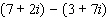Combine the complex numbers.  