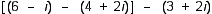 Combine the complex numbers.  