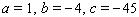 Find the value of   when   A)  1 B)  196 C)  - 196 D)  - 164 E)  164