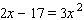 Solve the equation. Use factoring or the quadratic formula, whichever is appropriate. (Try factoring first. If you have any difficulty factoring, then go right to the quadratic formula.)    A)    B)    C)    D)    E)   