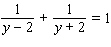 Multiply both sides of the equation by their LCD. Then solve the resulting equation.   y = __________