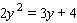 Use the discriminant to find the number and kind of solutions for the following equation.   A)  D = - 9, two complex B)  D = 9, two rational C)  D = 0, one rational D)  D = 41, two irrational E)  D = - 41, two complex